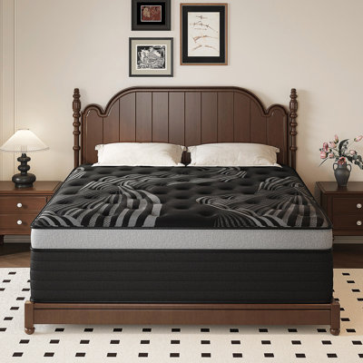 14'' Medium-Firm Hybrid Mattress with Cooling Gel Memory Foam, Mattress in a Box