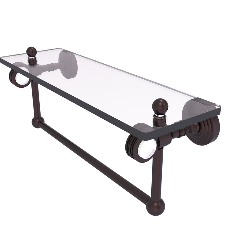 Tablette à support Jarrell, H 5,12 po x l 16 po x P 6,4 po, Bronze antique