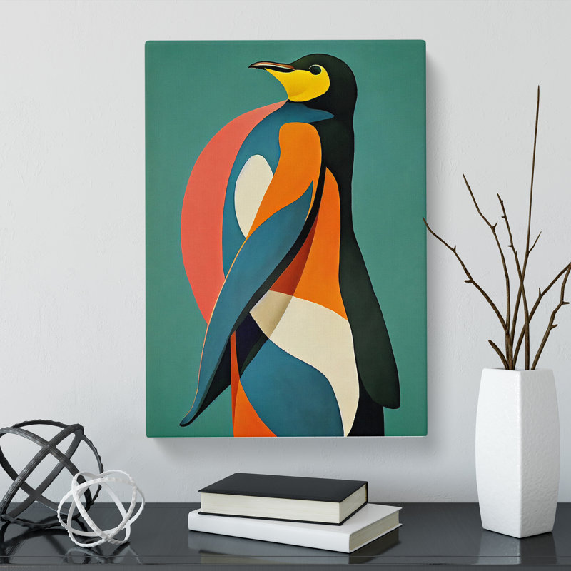 CAN-V0523-1800X Penguin Contemporary Vol.1 - Wrapped Canvas Print, 50cm H x 35cm W
