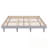 Queen Floating Platform Bed Frame with sturdy support legs