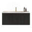 Meuble-lavabo flottant rayé en chêne noir brossé de 36 po avec lavabo en céramique blanche Etna, pré-assemblé-1433096610-1433096611
