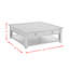 Table basse carrée Picket House Furnishings Kahlil