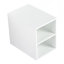 Meuble-lavabo mural 48 po avec lavabo et armoire latérale 48 po, portes à fermeture douce, armoire combinée-129864879