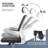 Desk and Chair Rotable Chair with Wheels Retro Style Table with Storage-1657123569