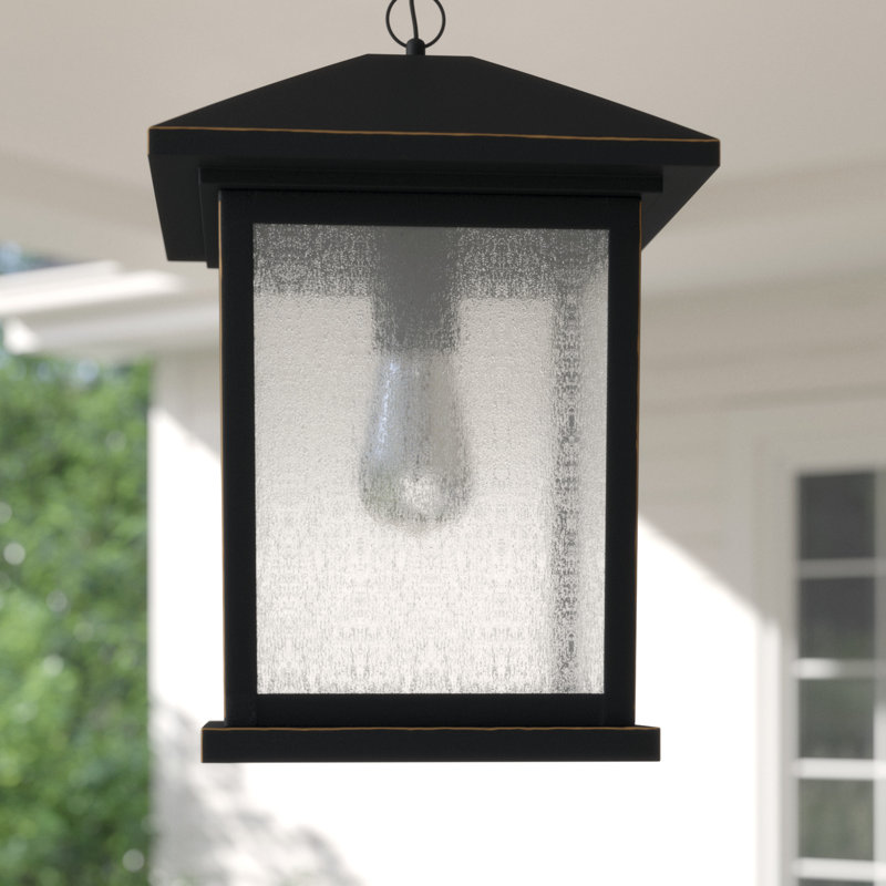 Lovette Outdoor Hanging Lantern, 15.25" H x 9.5" W
