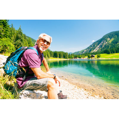 Hiking Senior Man by Nullplus