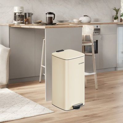 Clerfont Step On Kitchen Trash Can