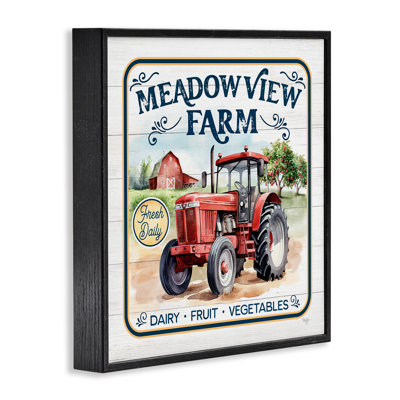 Meadowview Farm Tractor Framed Giclee Art by Mollie B.