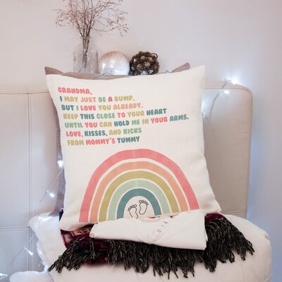 From Mommy's Tummy - To Grandma Spun Polyester Square Throw Pillow -  MentionedYou, PL_070521_0002L