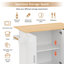 Kitchen Island With 3 Drawers And 2 Doors-1796873082