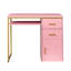 Bureau d'ordinateur rose