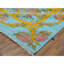 Tapis surdimensionné noué à la main bleu poudre 12 pi 2 po x 14 pi 9 po 12 po 2 po x 14 pi 9 po