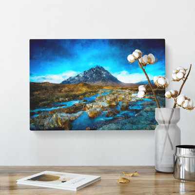 Glencoe In Scotland Painting - Wrapped Canvas
