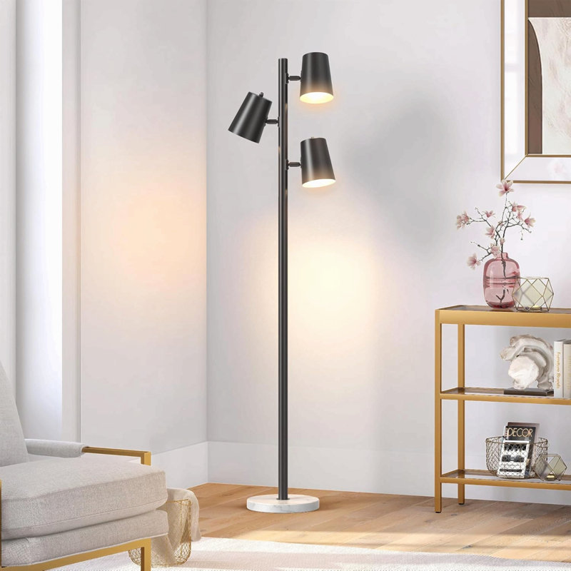 Modern Gold Marble Marble Base Tree Floor Lamp