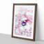 A Butterfly Upon A Flower In Abstract - Single Picture Frame Painting-55457351-55457341