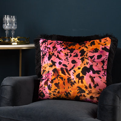 Colette Animal Print Square Cushion