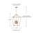 Grady 4 - Light Dimmable Lantern Square / Rectangle Chandelier-91030174