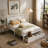 Platform Bed With Under-Bed Drawer-2070590463-2070590462