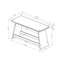 Banc de bar gris Jasmine