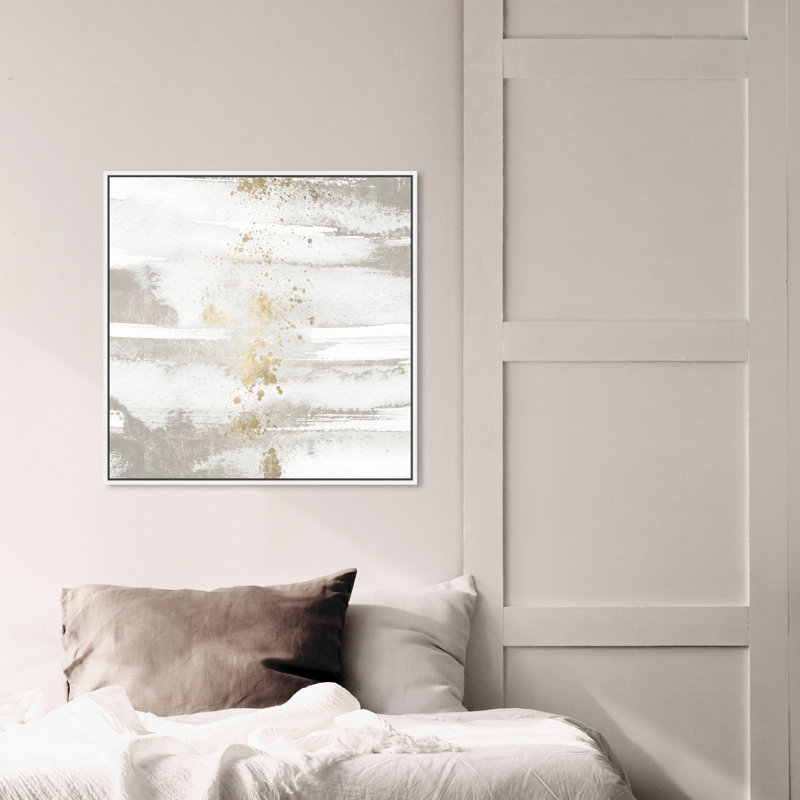 Peinture « Past Autumn » de Bart Robarts, Cadre blanc, H 24 po x l 24 po x 1,5 po