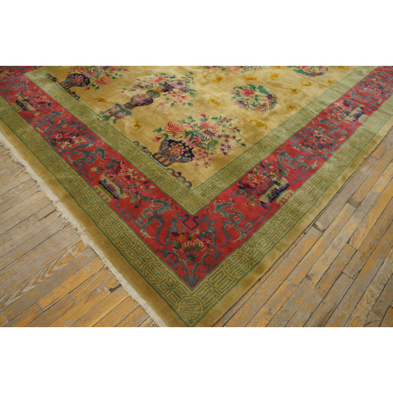 Hand Knotted Wool Area Rug