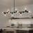  13- Light Dimmable Bubble Glass Sputnik Modern Linear Chandelier-700165118