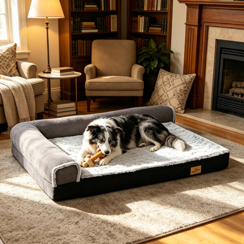 Ross Orthopedic Pet Bed, 28cm H x 135cm W x 100cm D