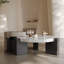 Table basse ronde en marbre Light Light