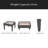 Outdoor Antibes Wicker Side Table,Accent Table