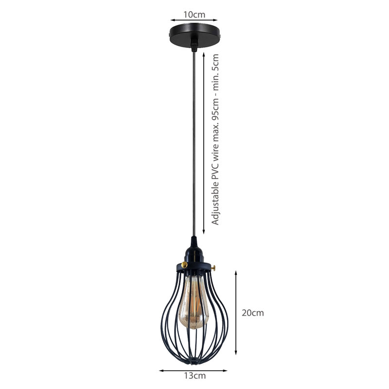 Manzer 1 - Light Black Geometric Pendant