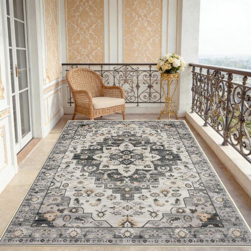 Bohemian Style Area Rug, Soft And Lightweight, Suitable For All Seasons, Easy To Maintain And Easy To Clean, Machine Washable Carpet Floor Mat, Suitable For Living Room, Bedroom, Dining Room, Balcony, Patio, Room Decor, Home Decor, Outdoor Decor