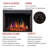 Amit Black Electric Fireplace Insert