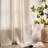 Linen Blend Extra Wide Curtain for Living Room, Rustic Farmhouse Light Filtering Room Divider, Single Panel for Bedroom Windows-475310424-500191454-475310421