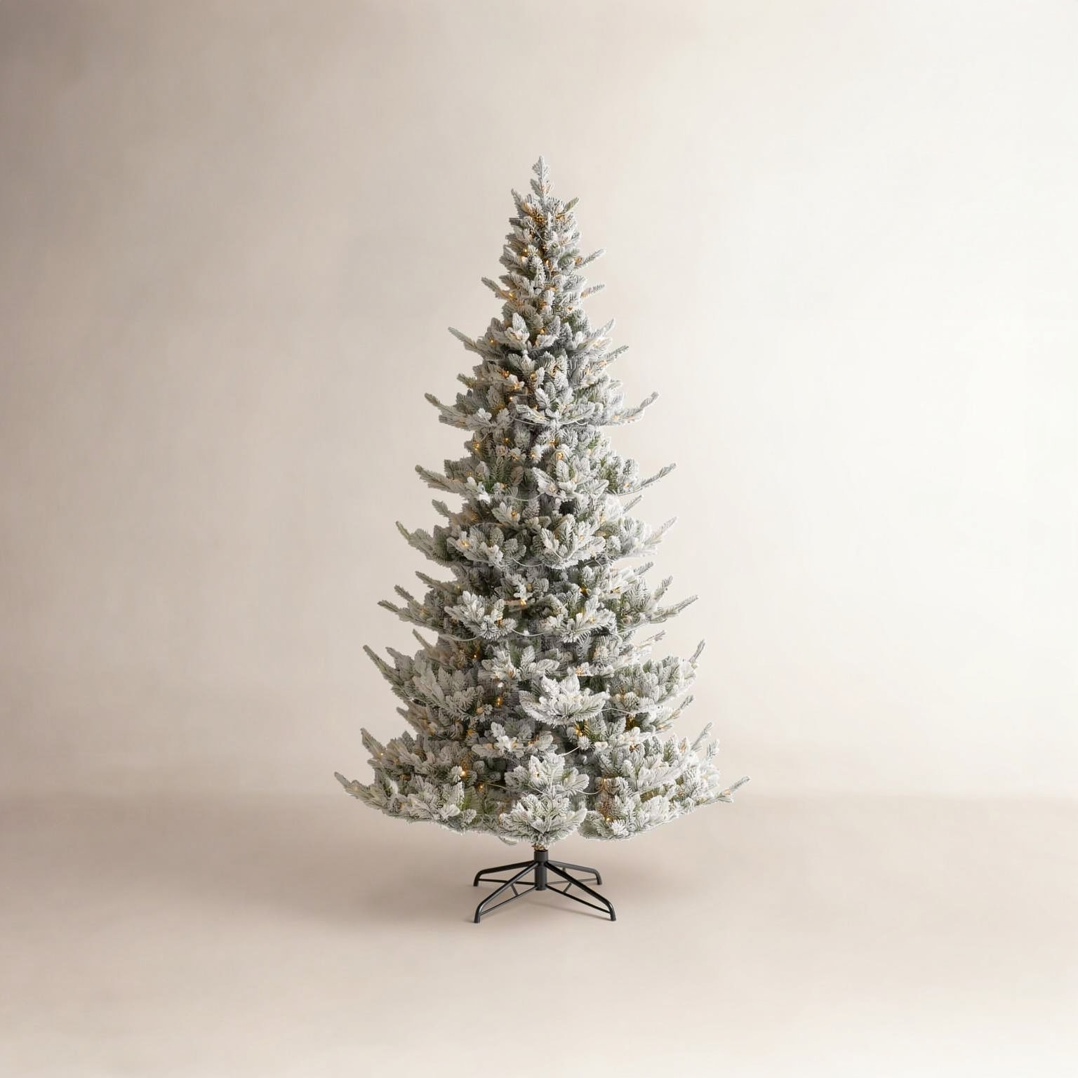 Slim Frosted 9' Pre-Lit Fir Christmas Tree, 9'
