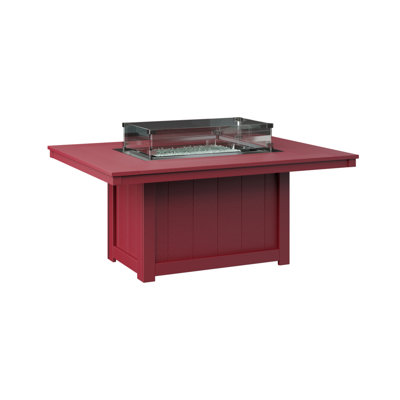 Berlin Gardens Donoma Rectangular Fire Pit Table