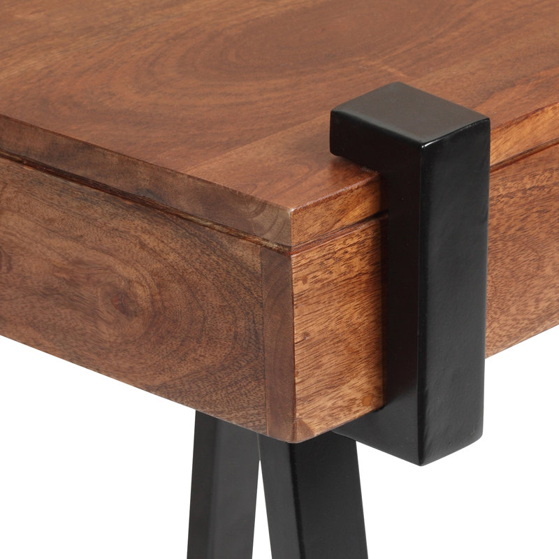 Table de chevet en bois naturel