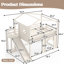 Lits multifonctionnels avec rangement, loft double en bois aggloméré pour la maison