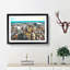 Boston Massachusetts Painting - Single Picture Frame Print on MDF-56634516-56634517