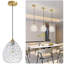 Luminaire suspendu moderne en forme de cage dorée, lustre géométrique ajouré pour îlot de cuisine, salle à manger, vestibule