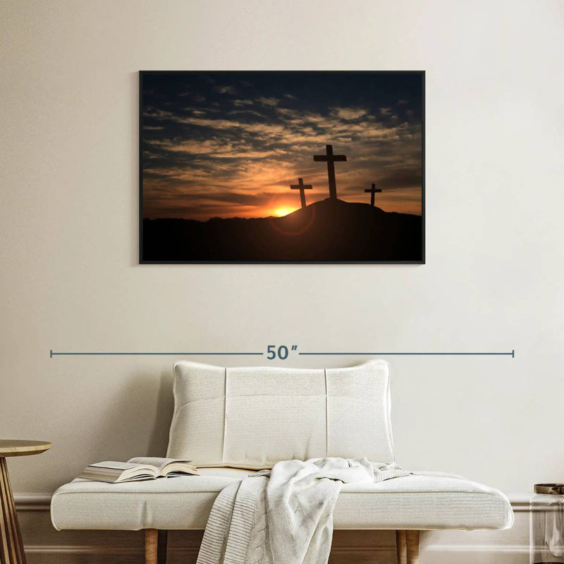 Adella Cross Silhouettes, 25" H x 37" W