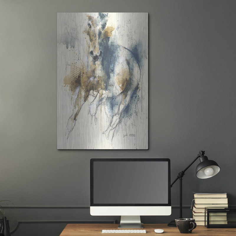 Art mural luxueux «Equine Nude 143» par Benedicte Gele, 24 po x 36 po, H 36 po x l 24 po