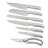 BergHOFF DiNA Frame 8pc Stainless Steel Knife Block Set