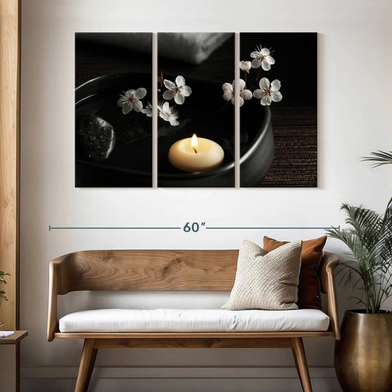 Spa floral délicat Kerrick, H 32 po x l 50 po