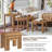 Farmhouse Nesting Tables Set of 3, Living Room Table Set with Rounded Corners & 4 Thickened Table Legs-1988908571