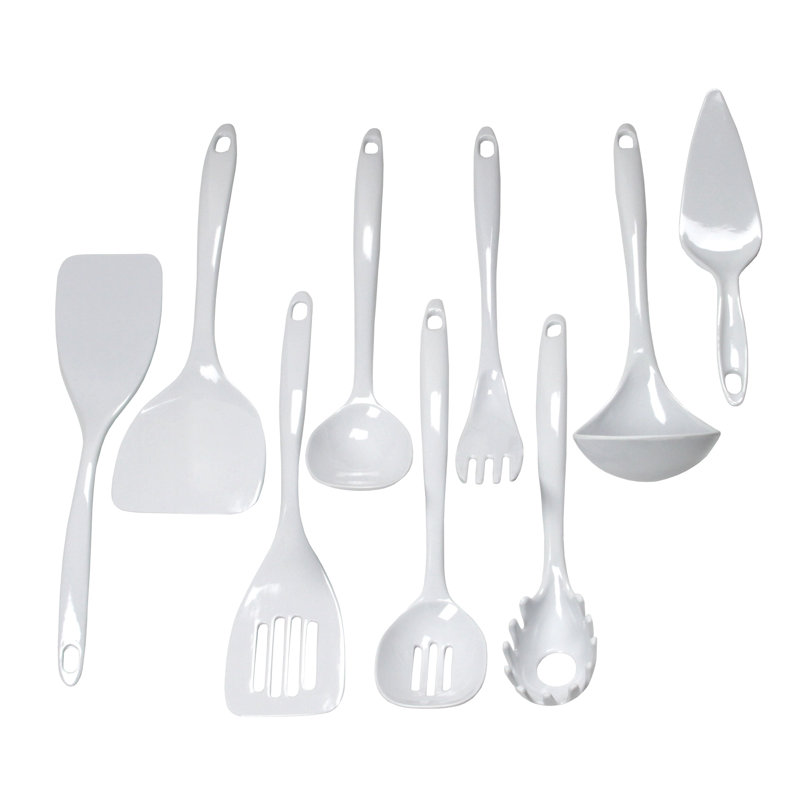 Ensemble d'outils de cuisine 9 pièces en plastique dur