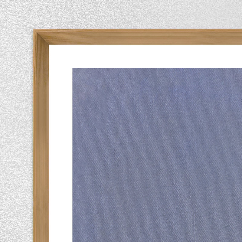 Soirée de printemps, Oui, Papier brun avec cadre simple