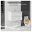 Meuble-lavabo flottant blanc 24 po avec lavabo