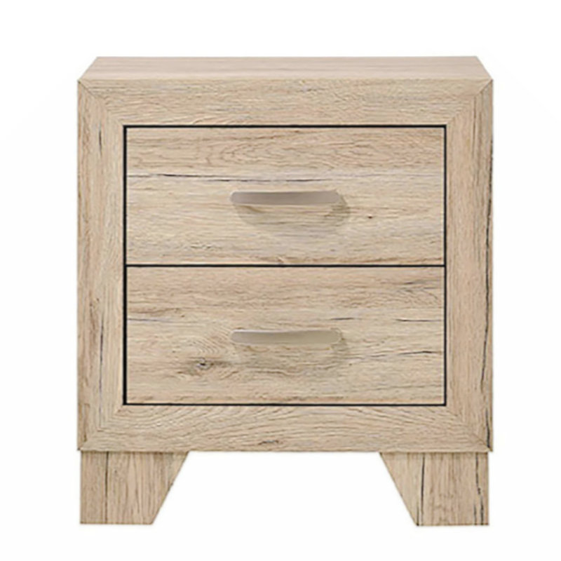 Table de chevet 2 tiroirs Natural