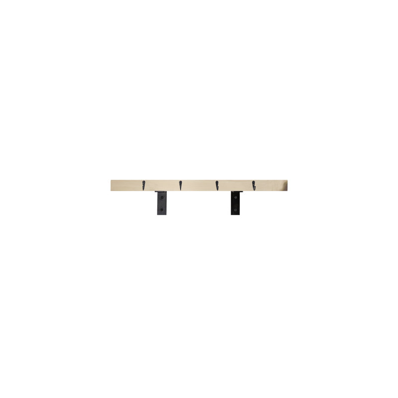 Rayne Plate Display Shelves With Hooks, 30/3/2, Raw