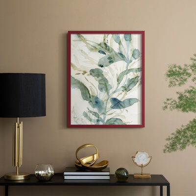 Underwater Botany III, reproduction encadrée - bois massif
